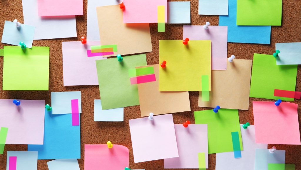 sticky notes