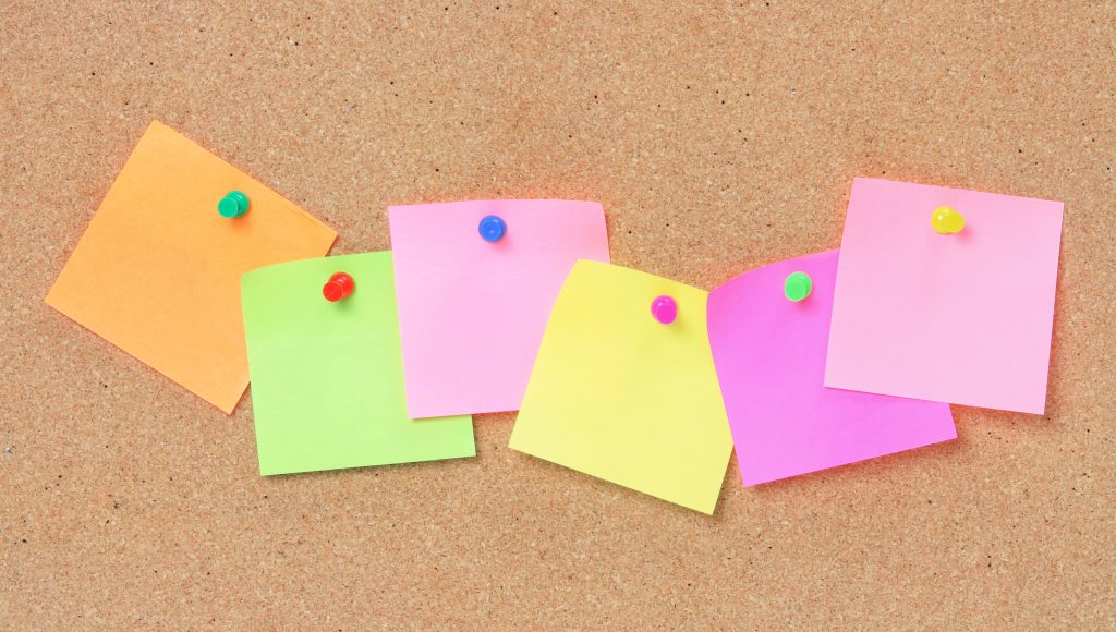 sticky notes